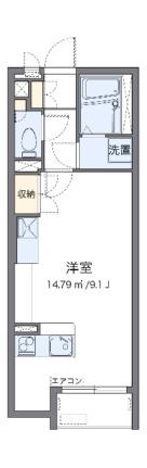 ミランダハピネス 208｜埼玉県坂戸市清水町(賃貸アパート1R・2階・26.50㎡)の写真 その2