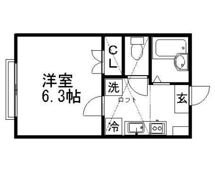 ロク・ハウスI 1206 ｜ 東京都江戸川区鹿骨１丁目（賃貸アパート1K・2階・20.79㎡） その2