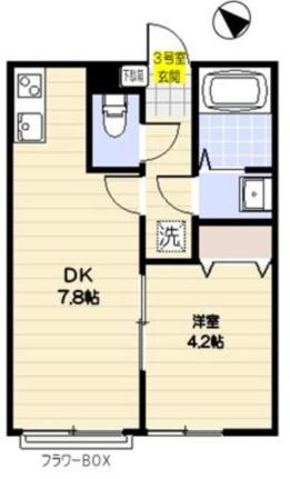 ヴェスタ市川 A103｜千葉県市川市本北方２丁目(賃貸アパート1DK・1階・28.98㎡)の写真 その2