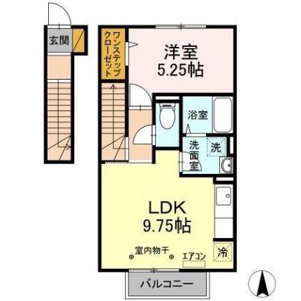 千葉県船橋市宮本８丁目（賃貸アパート1LDK・2階・42.38㎡） その2