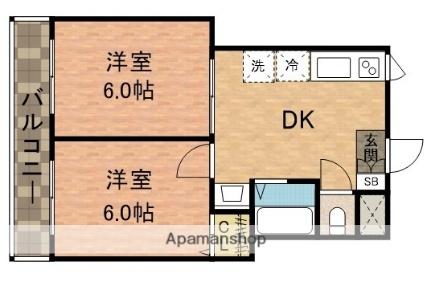 三増ビルII 203 ｜ 千葉県船橋市夏見２丁目（賃貸マンション2DK・2階・39.00㎡） その2