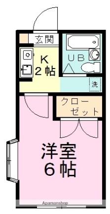 ヴェルディ松が丘 ｜千葉県船橋市松が丘２丁目(賃貸アパート1K・1階・19.80㎡)の写真 その2