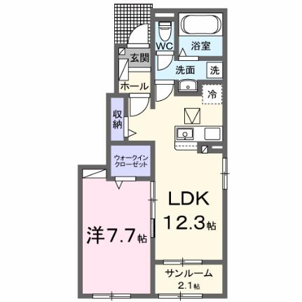 サンパティークIII 101｜千葉県八千代市萱田(賃貸アパート1LDK・1階・50.14㎡)の写真 その2