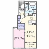 ジリータＤ 102 ｜ 千葉県木更津市高柳（賃貸アパート1LDK・1階・50.14㎡） その2