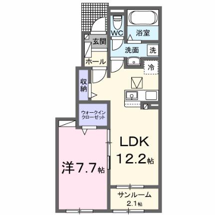 ポルテ　ボヌールII 103 ｜ 千葉県袖ケ浦市横田（賃貸アパート1LDK・1階・50.14㎡） その2