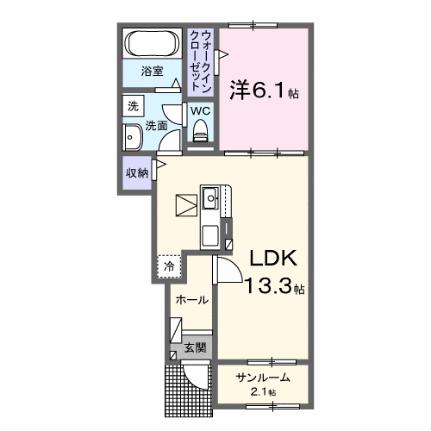 （仮称）高柳アパート 104｜千葉県木更津市高柳(賃貸アパート1LDK・1階・50.05㎡)の写真 その2