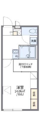 レオパレスマロンアルブル 205｜千葉県成田市三里塚御料(賃貸アパート1K・2階・23.18㎡)の写真 その2