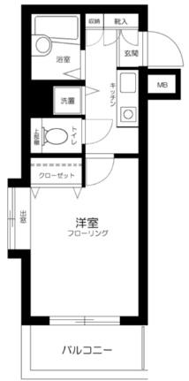 ロイヤルガーデン品川 315｜東京都品川区北品川１丁目(賃貸マンション1K・3階・20.51㎡)の写真 その2