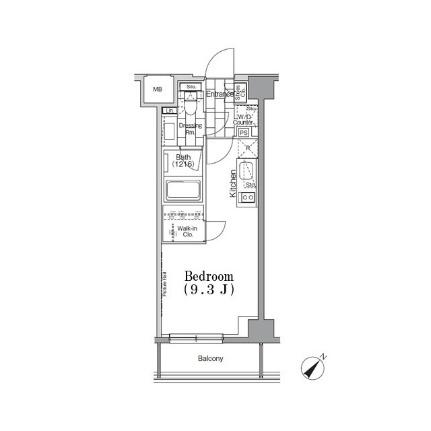 ＯＮＥ　ＲＯＯＦ　ＦＬＡＴ　ＴＳＵＫＩＳＨＩＭＡ 603｜東京都中央区月島４丁目(賃貸マンション1R・6階・25.02㎡)の写真 その2