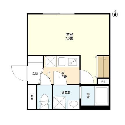 ウェルスクエアイズム大崎 301｜東京都品川区西品川３丁目(賃貸マンション1K・3階・22.72㎡)の写真 その2