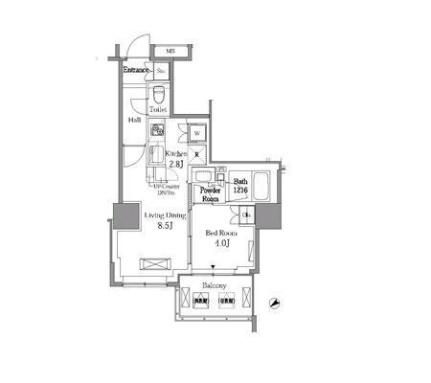 レジディアタワー目黒不動前 0801｜東京都品川区西五反田３丁目(賃貸マンション1LDK・8階・37.19㎡)の写真 その2