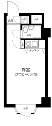 赤坂ベルゴ 610｜東京都港区赤坂３丁目(賃貸マンション1R・6階・20.15㎡)の写真 その2