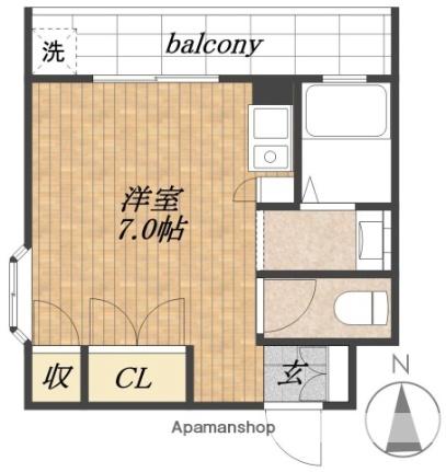 エステートハネダ 303｜東京都大田区羽田５丁目(賃貸マンション1R・3階・24.30㎡)の写真 その2