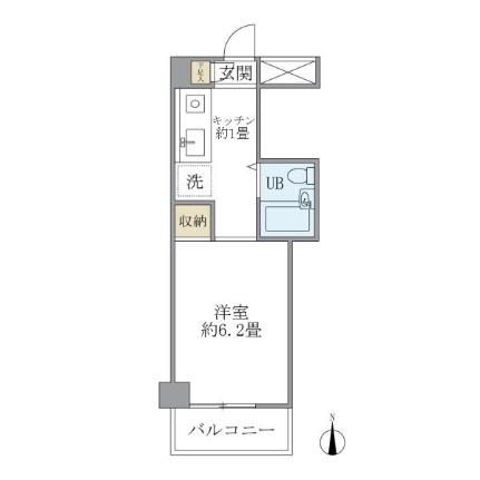 メゾンドール 205｜東京都品川区旗の台６丁目(賃貸マンション1K・1階・20.54㎡)の写真 その2