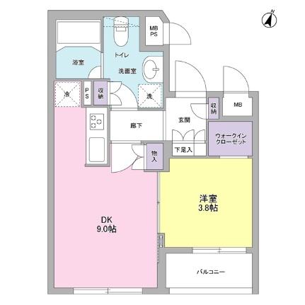 コンフォリア麻布台 0303｜東京都港区麻布台３丁目(賃貸マンション1DK・2階・33.28㎡)の写真 その2