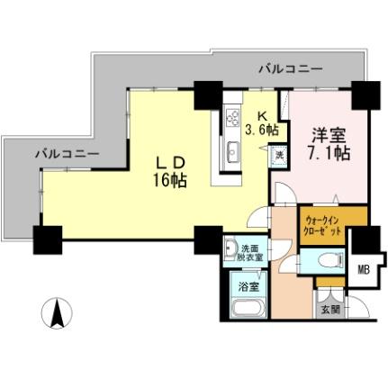 品川シーサイドビュータワー　I 1520｜東京都品川区東品川４丁目(賃貸マンション1LDK・15階・65.29㎡)の写真 その2