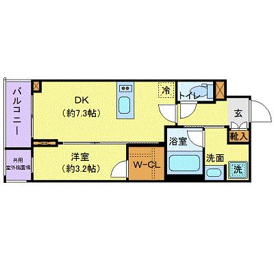 グランドコンシェルジュ六本木 1402｜東京都港区六本木２丁目(賃貸マンション1DK・14階・30.02㎡)の写真 その2