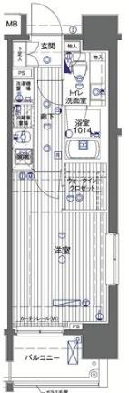 ル・リオン豊洲ウォーターフロント 901｜東京都江東区東雲１丁目(賃貸マンション1K・9階・25.35㎡)の写真 その2