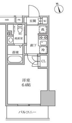 レジディア蒲田ＩＶ 0609｜東京都大田区蒲田４丁目(賃貸マンション1K・6階・20.28㎡)の写真 その2