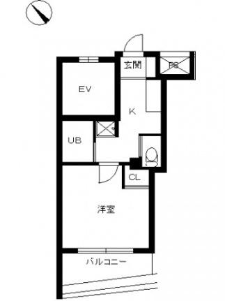 スカイコート品川仙台坂 802号室｜東京都品川区東大井５丁目(賃貸マンション1K・8階・21.56㎡)の写真 その2