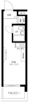 菱和パレス旗の台 603｜東京都品川区旗の台１丁目(賃貸マンション1R・6階・18.36㎡)の写真 その2