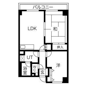 ＴーＦＬＡＴ蒲田 407｜東京都大田区中央８丁目(賃貸マンション2DK・4階・55.17㎡)の写真 その2