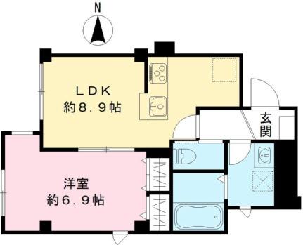 メイプルコート南品川 102号室｜東京都品川区南品川６丁目(賃貸マンション1LDK・1階・38.13㎡)の写真 その2