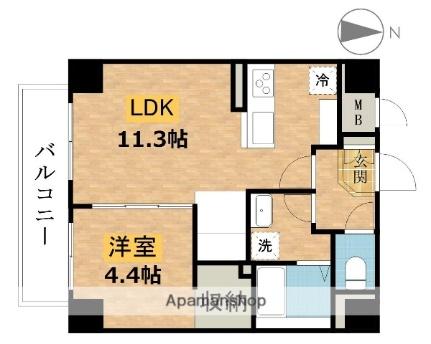 東京都八王子市本町(賃貸マンション1LDK・2階・40.12㎡)の写真 その2