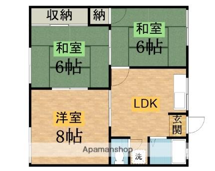 ロミール諏訪 201 ｜ 東京都八王子市諏訪町（賃貸アパート3LDK・2階・52.00㎡） その2