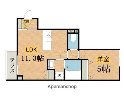 （仮称）台町4丁目ヘーベルメゾン 101｜東京都八王子市台町４丁目(賃貸アパート1LDK・1階・38.67㎡)の写真 その2