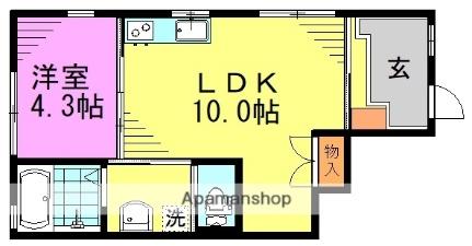 東京都杉並区成田東２丁目(賃貸アパート1LDK・1階・34.31㎡)の写真 その2