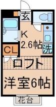 ＭＩＫＡＭＩ  ｜ 東京都昭島市美堀町５丁目（賃貸アパート1K・2階・19.87㎡） その2