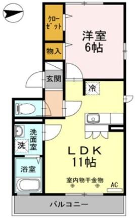 東京都府中市是政１丁目（賃貸アパート1LDK・3階・39.82㎡） その2