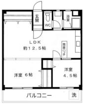 カントリーハイツ 301 ｜ 神奈川県横浜市青葉区荏田町（賃貸マンション2LDK・3階・51.84㎡） その2