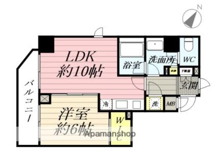 神奈川県横浜市鶴見区生麦５丁目(賃貸マンション1LDK・1階・41.34㎡)の写真 その2