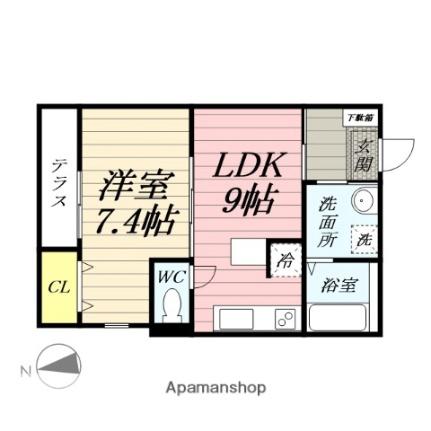 ハーミットクラブハウストゥギャザー花月（仮） 101｜神奈川県横浜市鶴見区東寺尾中台(賃貸アパート1LDK・1階・40.57㎡)の写真 その2