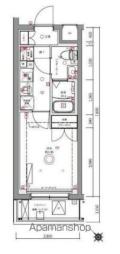 ＡＺＥＳＴ井土ヶ谷 2階1Kの間取り