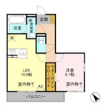 パン　アンテリュール 301 ｜ 新潟県長岡市昭和１丁目（賃貸アパート1LDK・3階・43.72㎡） その2