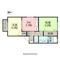 ベラージオＢ 201 ｜ 新潟県上越市春日新田５丁目（賃貸アパート2DK・2階・42.23㎡） その2