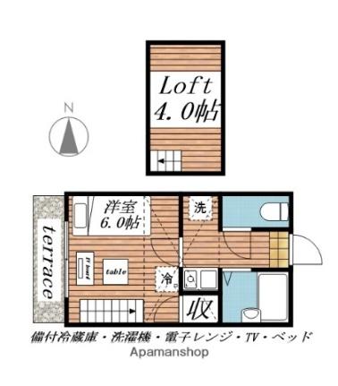 清水町第1レジデンス 107 ｜ 富山県高岡市清水町３丁目（賃貸アパート1K・1階・19.30㎡） その2