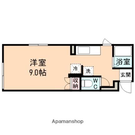 富山県富山市神通町３丁目（賃貸マンション1R・1階・26.22㎡） その2