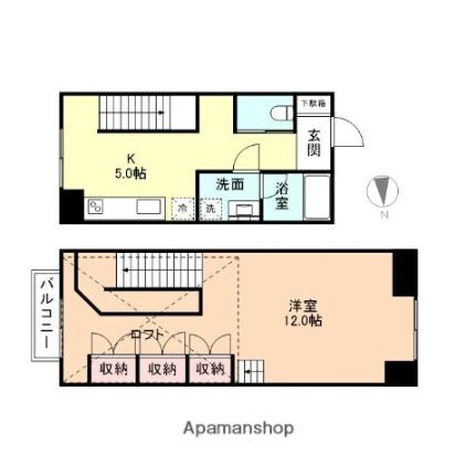 富山県富山市神通本町１丁目（賃貸マンション1DK・1階・48.45㎡） その2