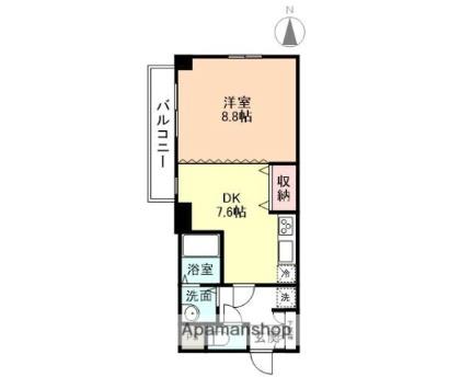 富山県富山市東田地方町１丁目(賃貸マンション1DK・6階・41.50㎡)の写真 その2