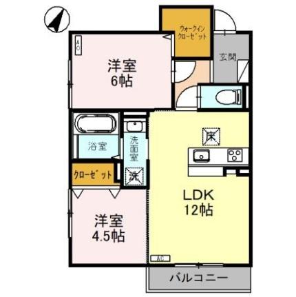 ＤーＲｅｓｉｄｅｎｃｅ諸江町Ｃｏｒａｚｏｎ 103｜石川県金沢市諸江町(賃貸アパート2LDK・1階・54.33㎡)の写真 その2