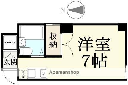 レジデンスＦＵＲＵＳＡＫＩ　2 206 ｜ 福井県福井市左内町（賃貸マンション1R・2階・23.93㎡） その2