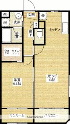 オルト　エウディア 303 ｜ 福井県福井市二の宮２丁目（賃貸マンション1LDK・3階・45.42㎡） その2