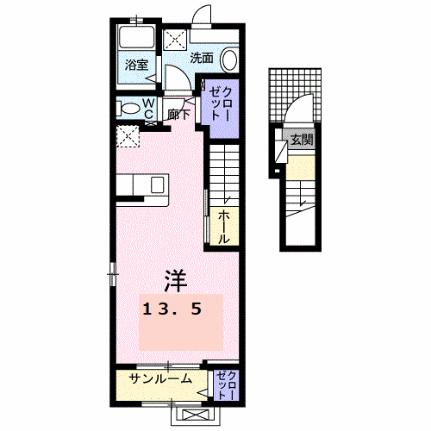 ブライト　スクエアII 202 ｜ 福井県越前市瓜生町（賃貸アパート1R・2階・40.94㎡） その2