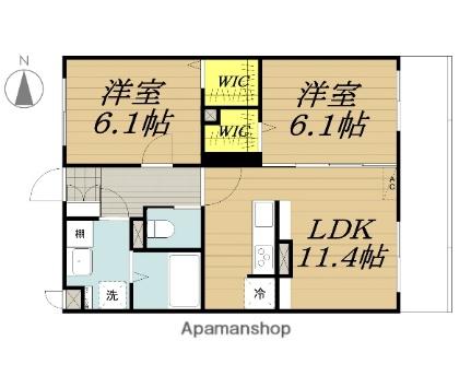 クレア伊那II 105｜長野県伊那市境(賃貸マンション2LDK・1階・56.78㎡)の写真 その2