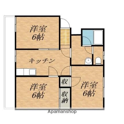 グランヴェールＡ棟 202｜長野県上伊那郡箕輪町大字中箕輪(賃貸アパート3DK・2階・51.34㎡)の写真 その2