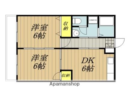 Ｍマンション 301｜長野県飯田市鼎下山(賃貸アパート2DK・3階・42.19㎡)の写真 その2